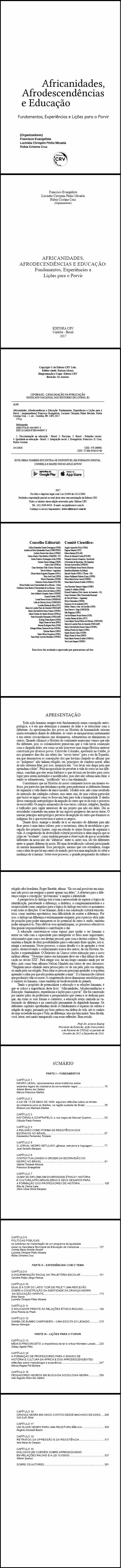 AFRICANIDADES, AFRODESCENDÊNCIAS E EDUCAÇÃO